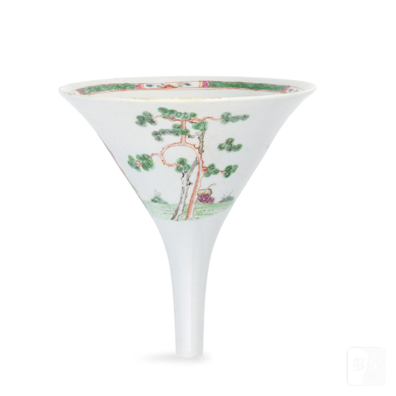 A rare Worcester wine funnel, circa 1754 - 图3